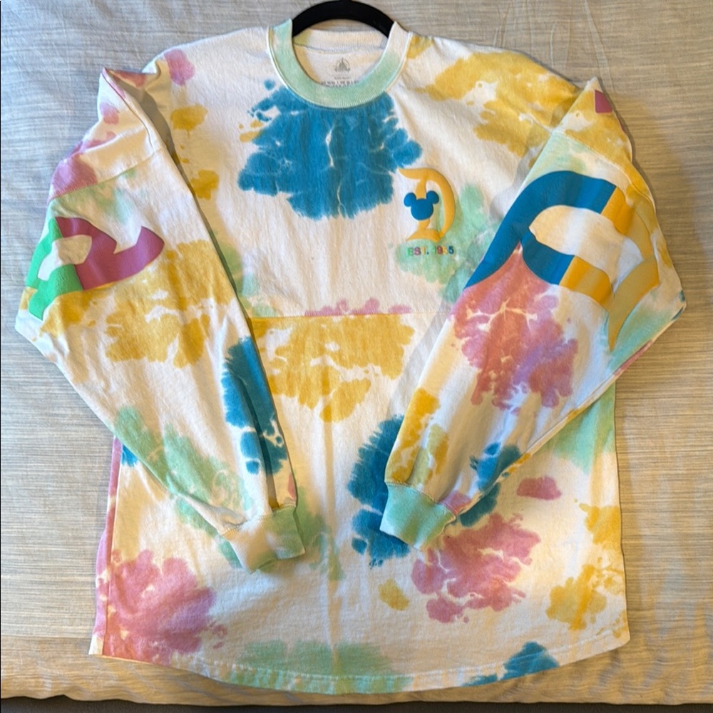 DISNEY Colorful Tie-Dye Long Sleeve Shirt